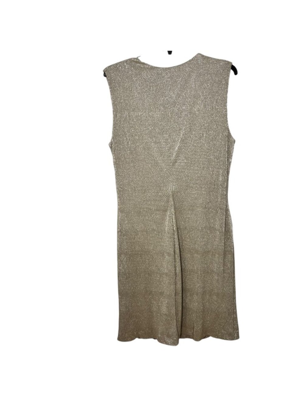 Lauren Ralph Lauren Sleeveless Gold Metallic Gold Wrap Dress 18W NWT $184 - Picture 3 of 8